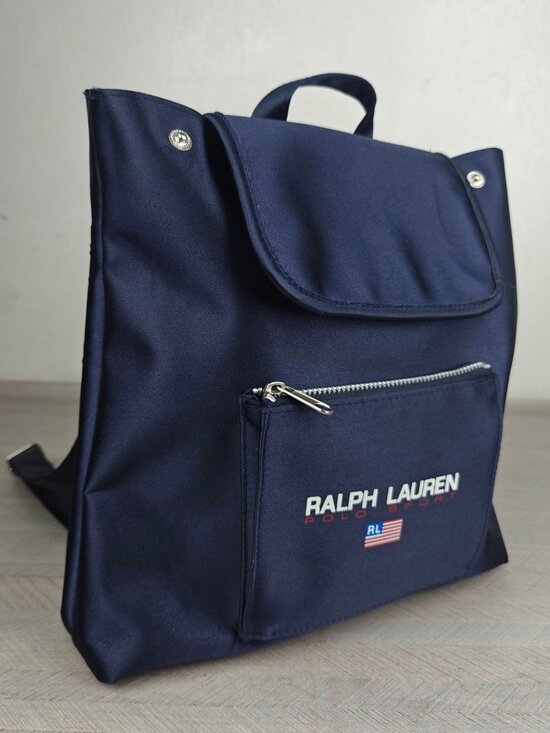Ralph Lauren Polo Sport Backpack Bag Navy Nylon Adjustable Lightweight Style main image 11